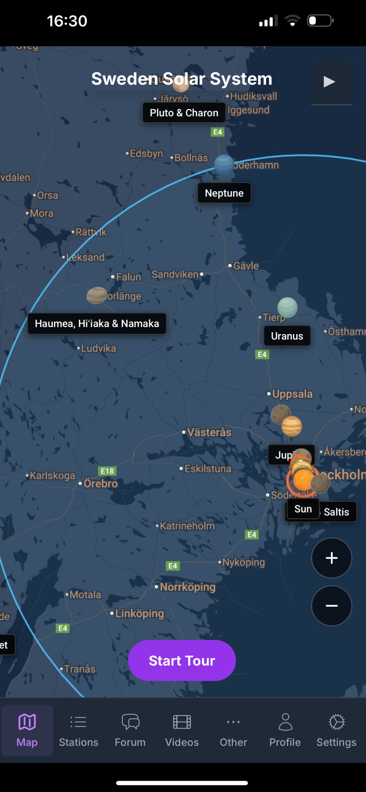 Sweden Solar System Guide App
